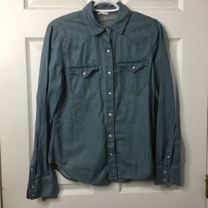 Women’s Aeropostale Faux Denim Button Down